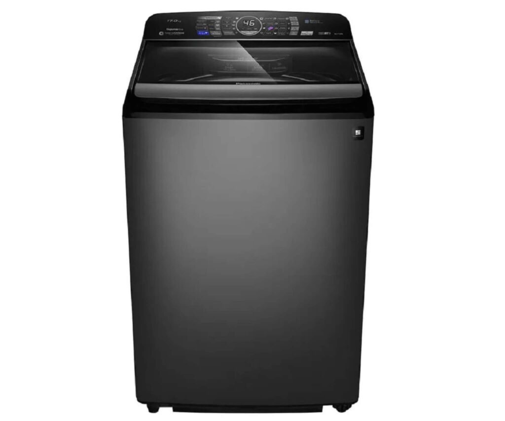 Máquina de lavar Panasonic NA-F170P6TA de 17kg, modelo com máxima capacidade e tecnologia para as maiores demandas de lavagem.