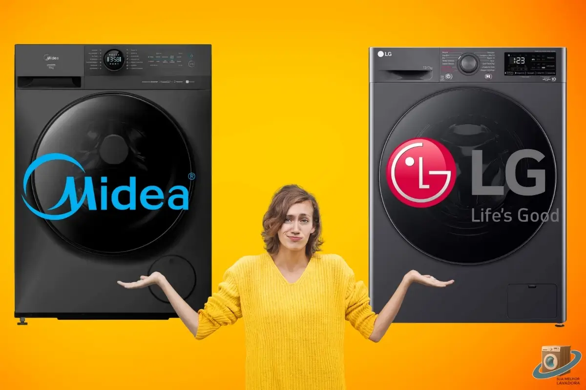 Comparativo entre as maquinas de lavar e secar lg ou midea